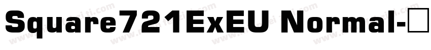Square721ExEU Normal字体转换